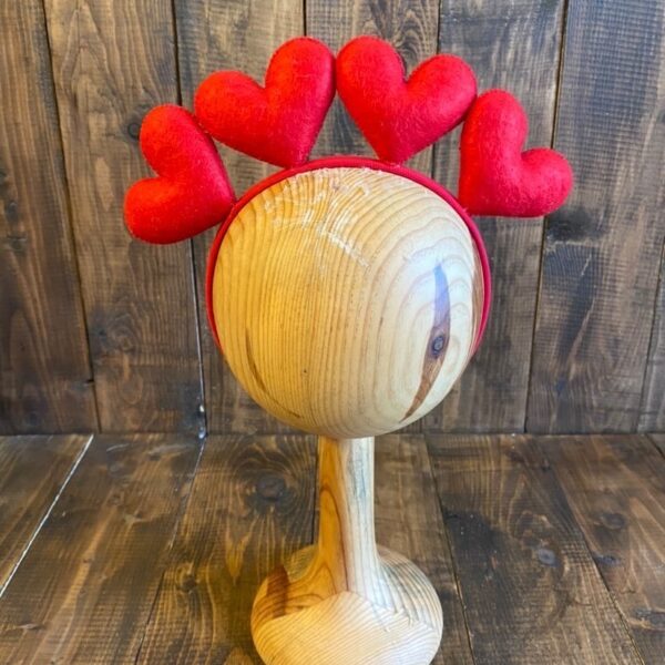 Kırmızı Kalpli Saç Aksesuarı