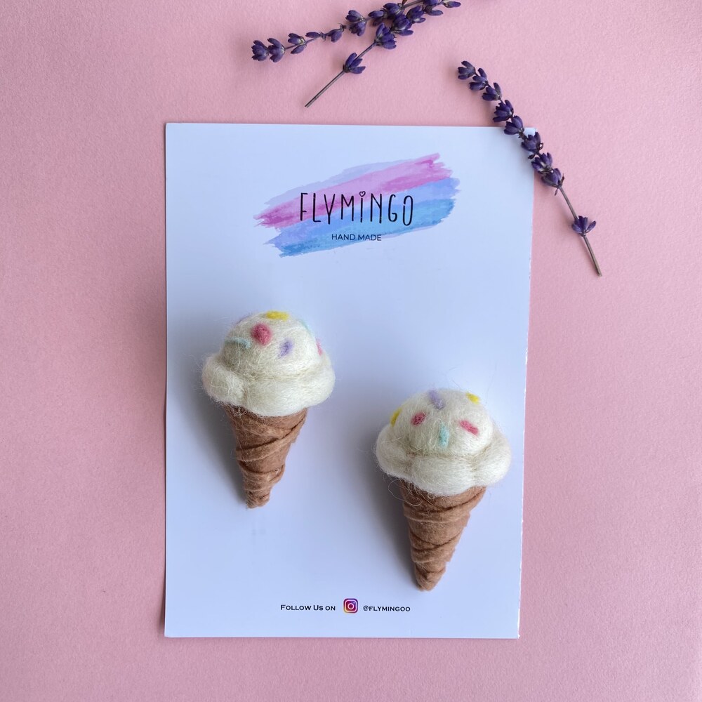 Tekli Cornet Dondurma Saç Aksesuarı-B24 Tekli Cornet Dondurma Saç Aksesuarı-B24