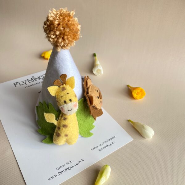 Jungle Doğum Günü Kukuletası Hayvan Figürlü