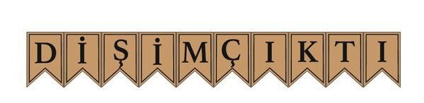 Dişim Çıktı Flama Yazı İpi İle Birlikte