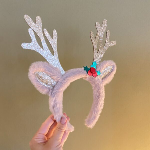Peluş Geyik Yeni Yıl Saç Tacı