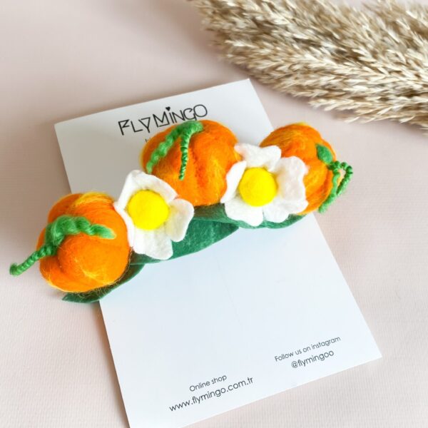 Üçlü Bal Kabağı Saç Aksesuarı